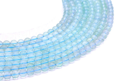 Perles Fluorite Bleue 'AA' sur fil