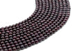 Perles Grenat sur fil