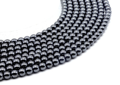 Perles Hematite sur fil