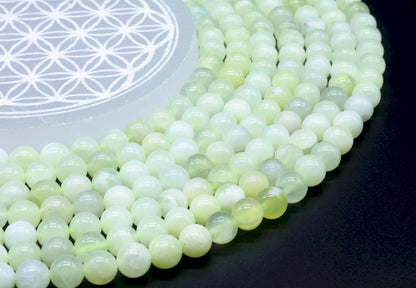 Perles Jade Verte sur fil