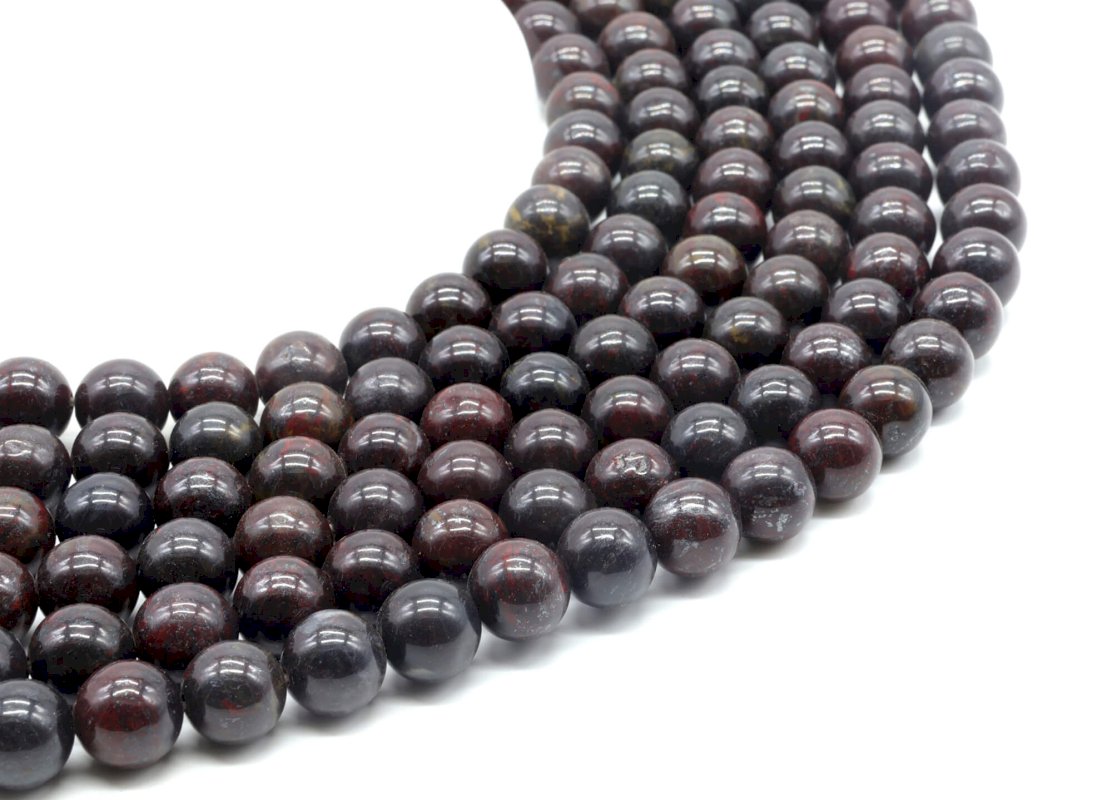Perles Jaspe Arc-en-Ciel sur fil