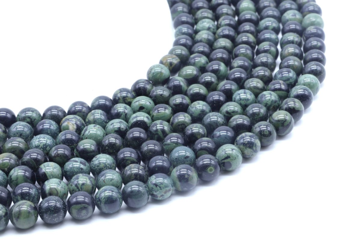 Perles Jaspe Kambaba sur fil