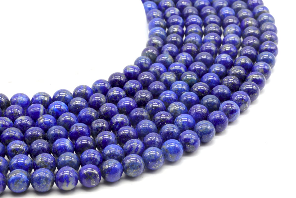Perles Lapis Lazuli 'AA' sur fil