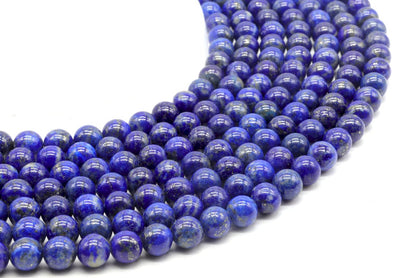 Perles Lapis Lazuli 'AA' sur fil