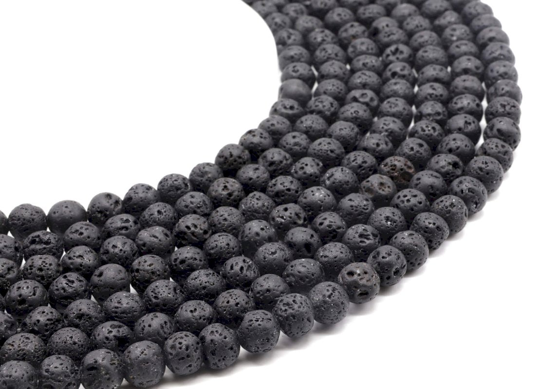 Perles de Lave sur fil
