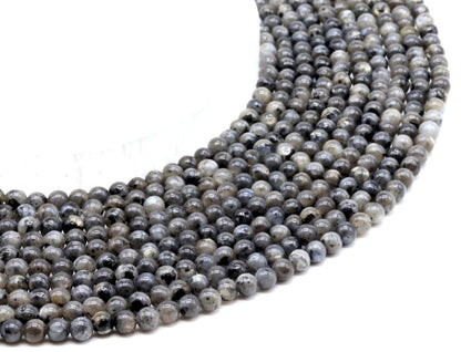 Perles Larvikite sur fil
