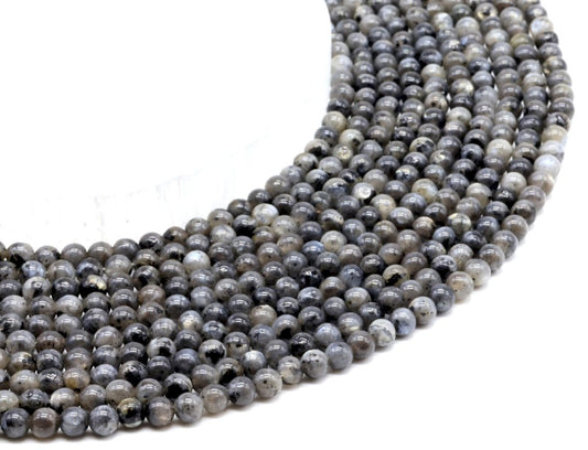 Perles Larvikite sur fil