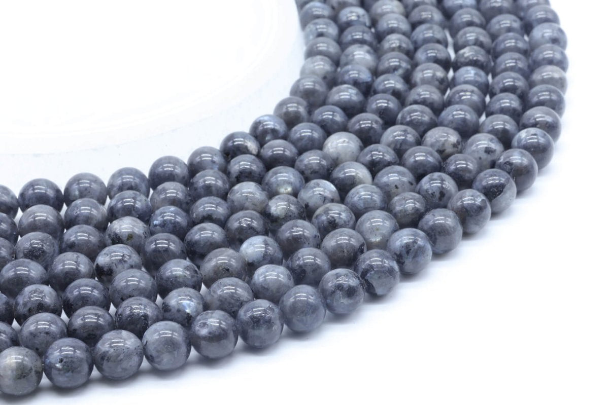 Perles Larvikite sur fil