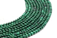Perles 'Light' Malachite 'AA' sur fil