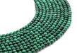 Perles 'Dark' Malachite 'AA' sur fil