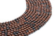Perles Obsidienne Mahogany sur fil