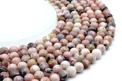 Perles Opale Rose sur fil