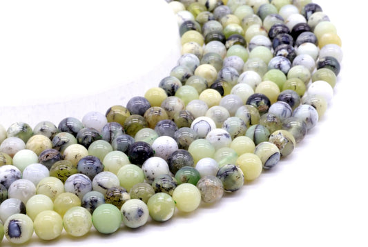 Perles Opale Verte sur fil