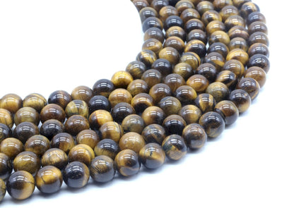 Perles Oeil de Tigre sur fil