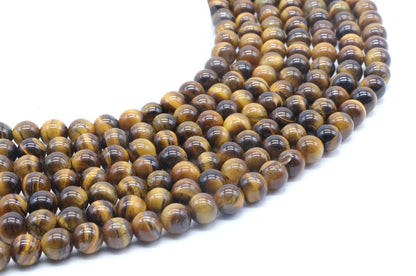 Perles Oeil de Tigre sur fil