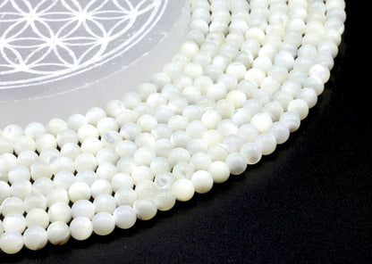 Perles Mother of Pearl sur fil