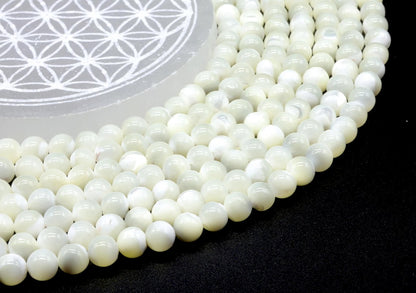 Perles Mother of Pearl sur fil