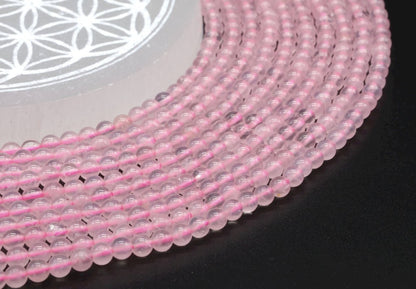 Perles Quartz Rose sur fil