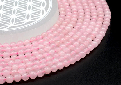 Perles Quartz Rose sur fil