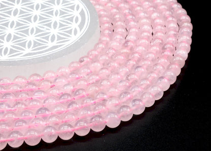 Perles Quartz Rose sur fil