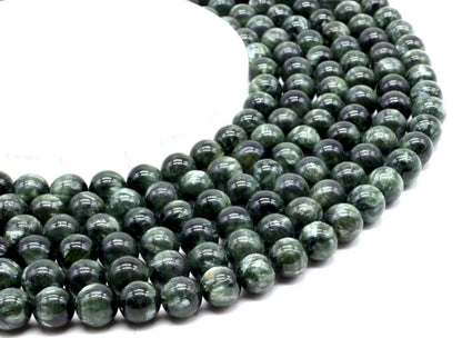 Perles Séraphinite sur fil