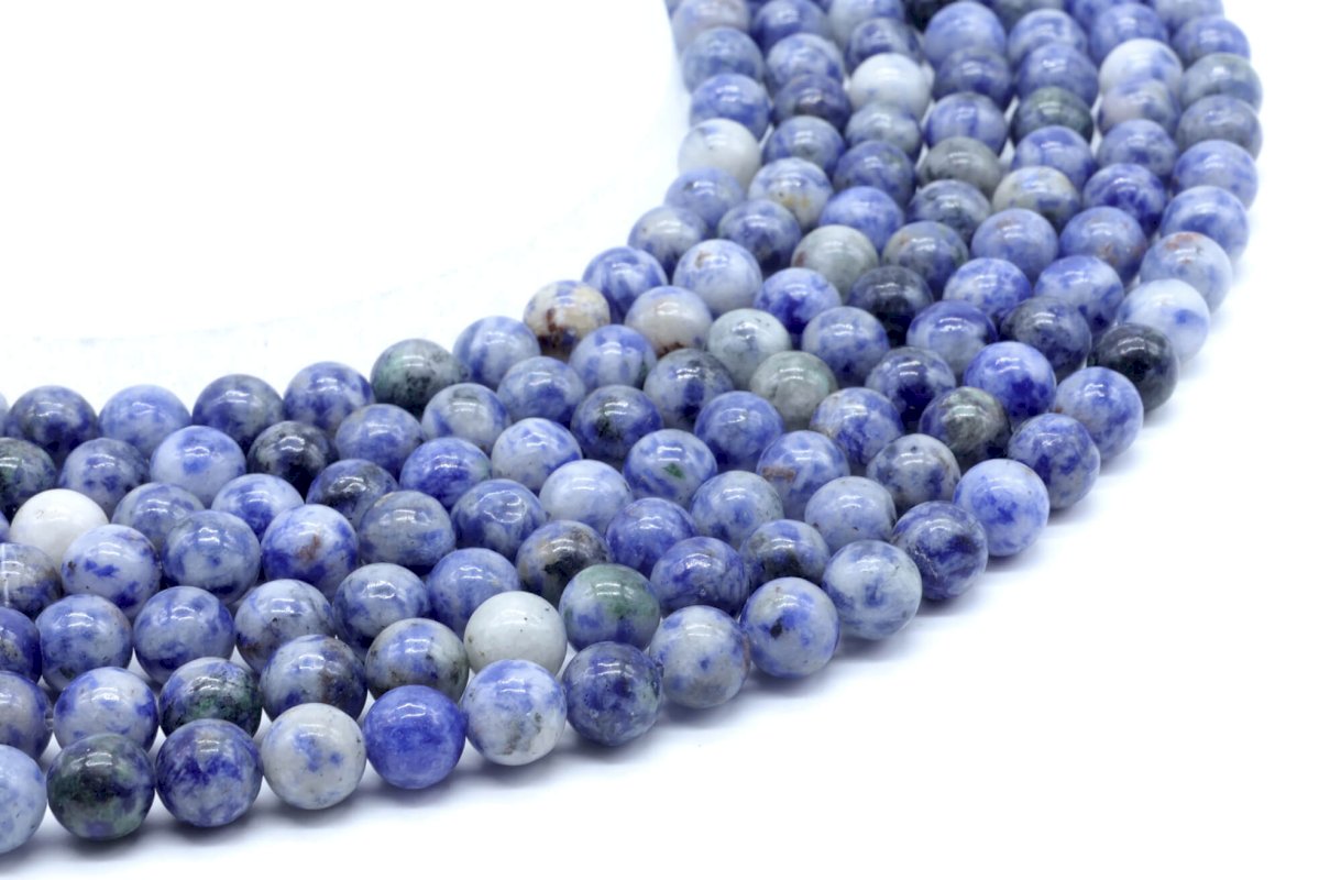 Perles Sodalite sur fil