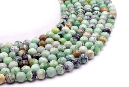 Perles Variscite sur fil