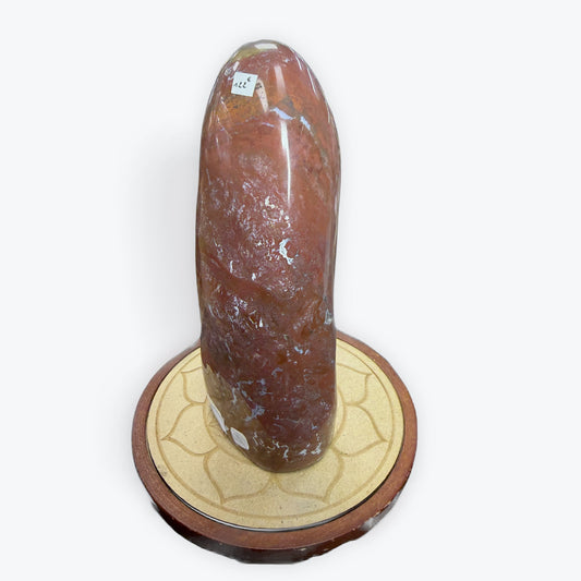 1,8 kg | Menhir en Jaspe rouge XXL | 20x9cm