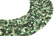 Perles facettées Emeraude 4mm sur fil 38cm