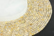 Perles facettées Quartz Rutile 4mm sur fil 38cm