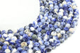 Perles facettées Sodalite sur fil