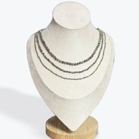 Collier Jaspe Sang de Dragon Facetté - 4
