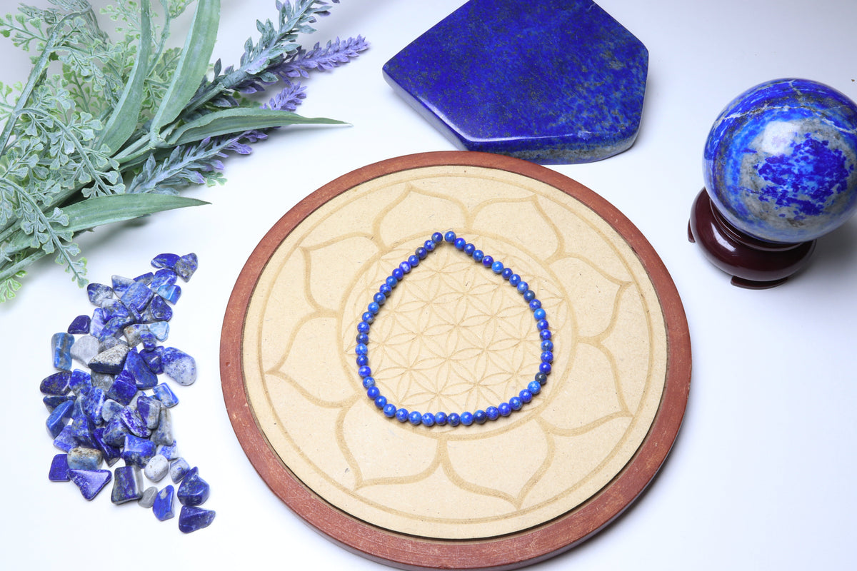 Bracelet Lapis Lazuli 4 mm