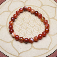 Bracelet en Cornaline - Courage et Vitalité 8mm