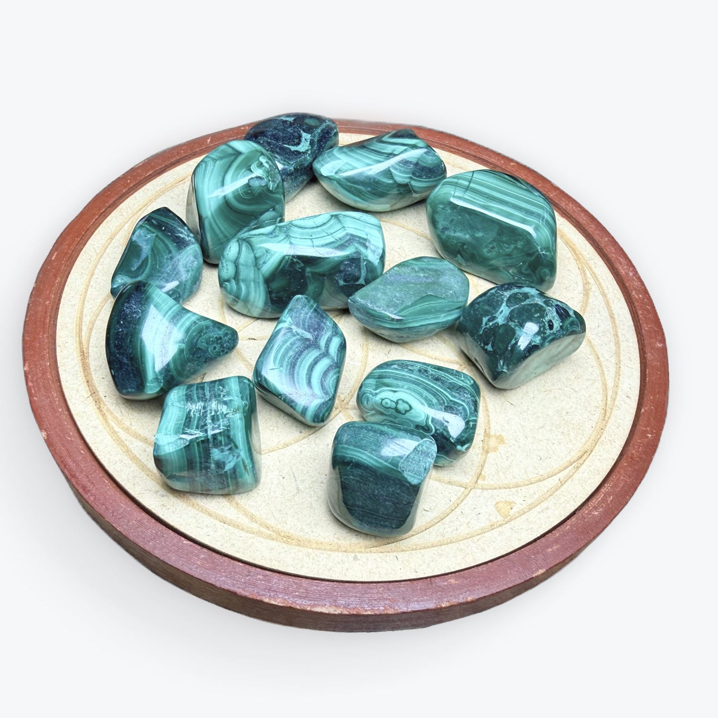Malachite roulée - 30gr environ - 4