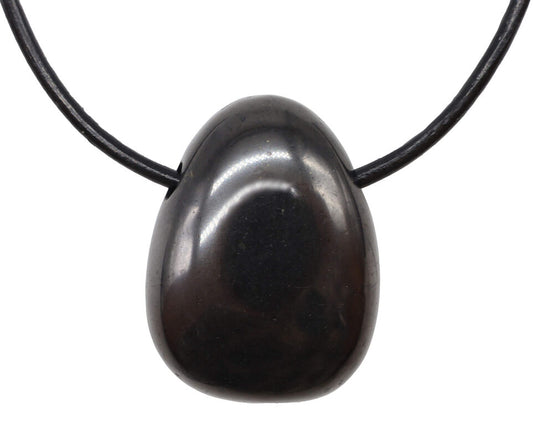 Shungite roulée Percée 3cm