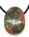 Unakite roulée Percée 3cm
