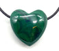Pendentif Coeur Malachite percé 3cm