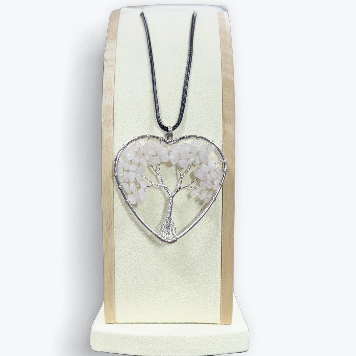 Pendentif Quartz Rose Arbre De Vie – photo 7