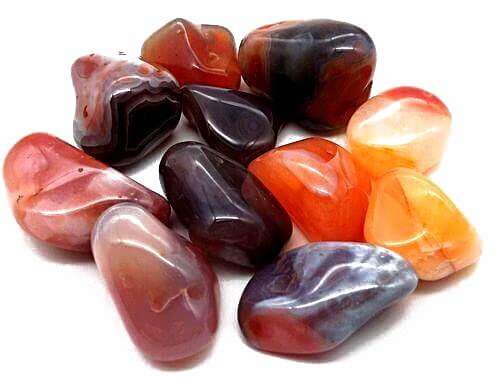 Agate Mozambique roulées 200g