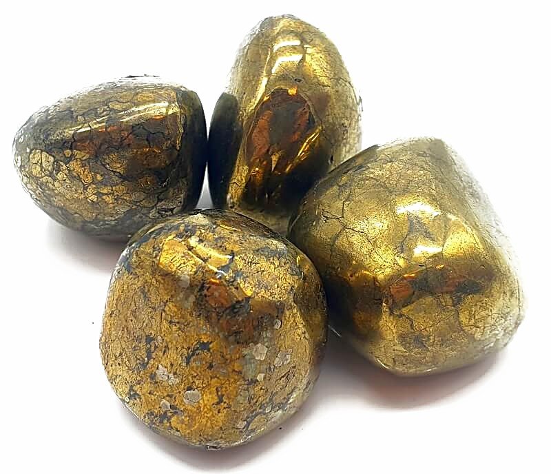 Chalcopyrite roulées 200g