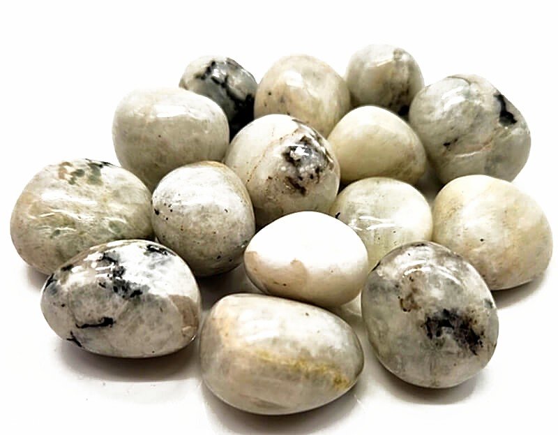 Labradorite Blanche 'A' roulées 200g