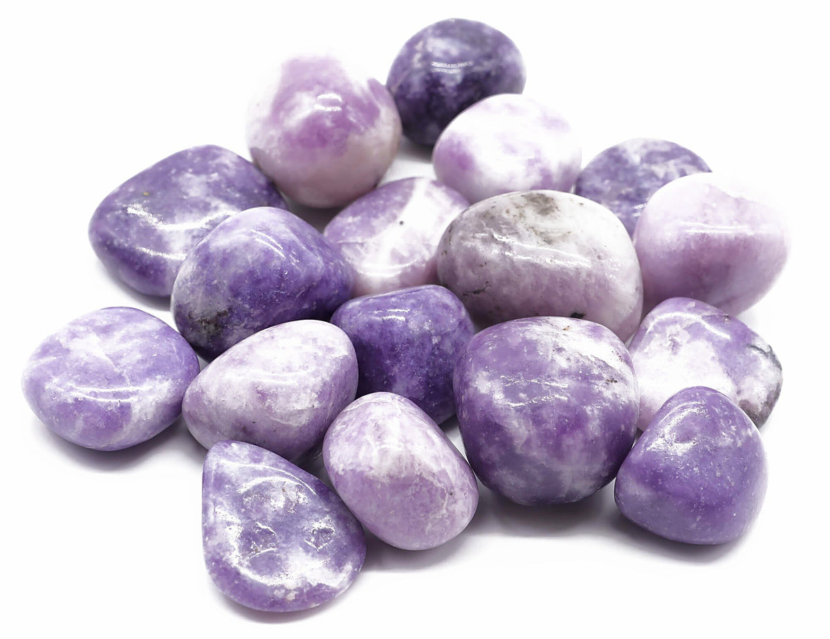 Lepidolite 'AB' roulées 200g
