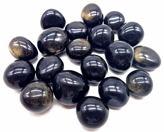 Obsidienne Dorée 'A' roulées 200g