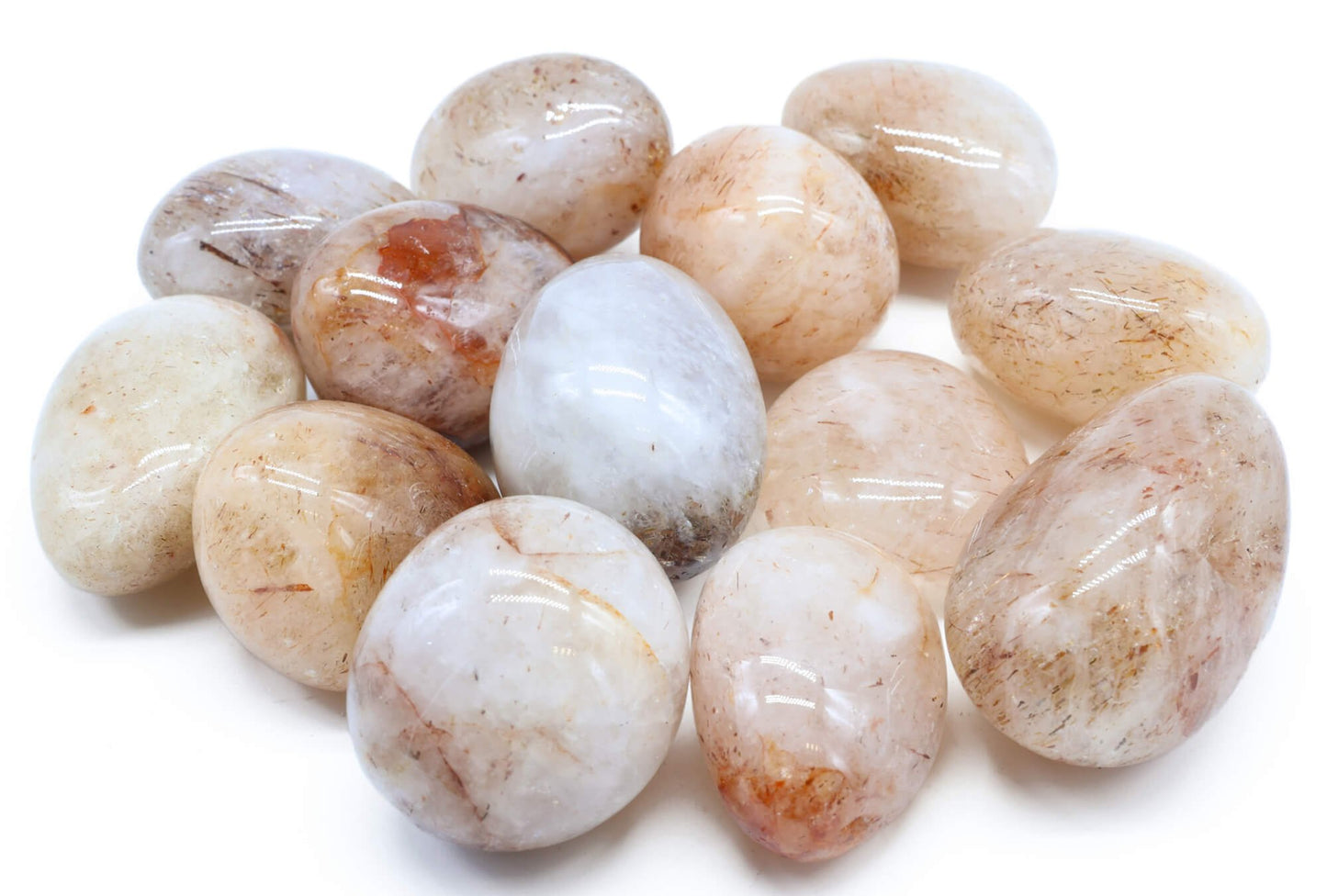 Quartz Hématoïde 'A' roulées 200g