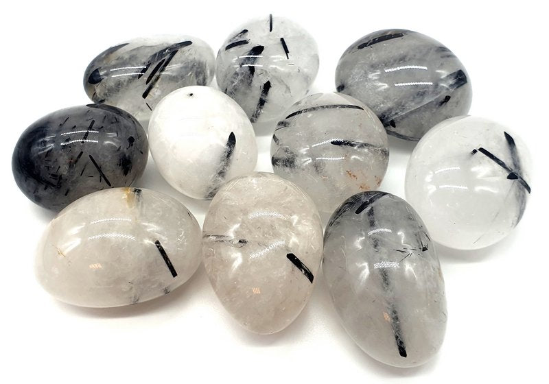 Quartz Tourmaline 'A' roulées 200g