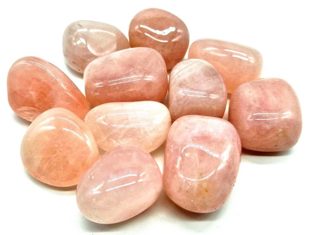 Quartz Rose 'B' roulées 200g