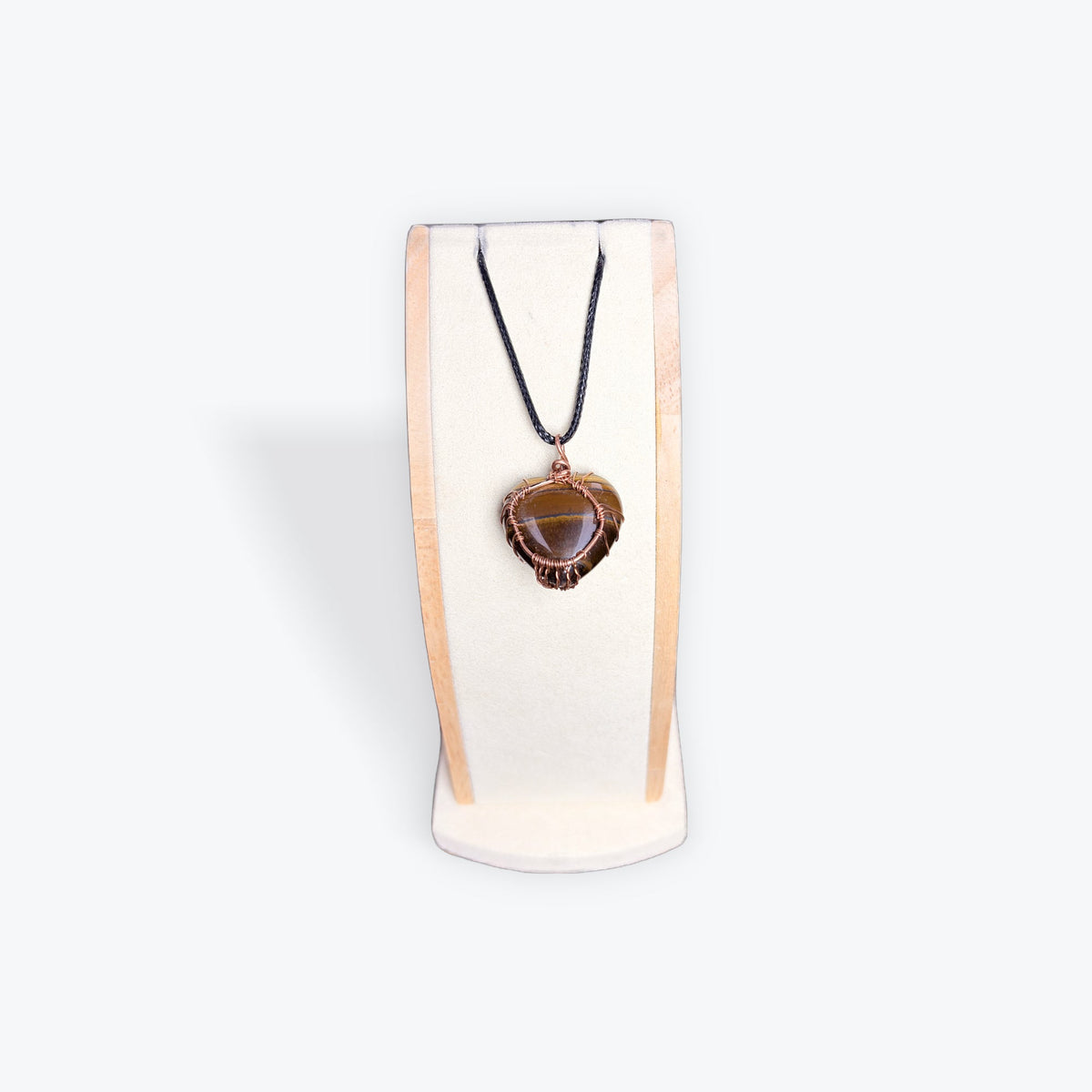 Pendentif coeur arbre Oeil de tigre