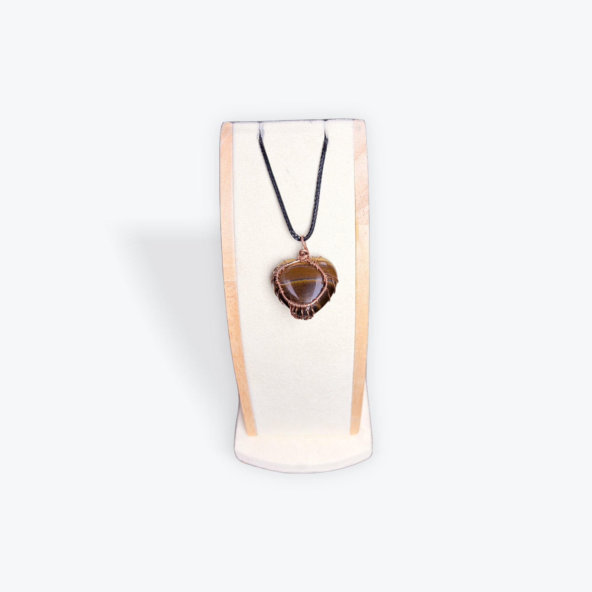 Pendentif coeur arbre Oeil de tigre - 3