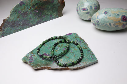 Bracelet Rubis sur Zoïsite